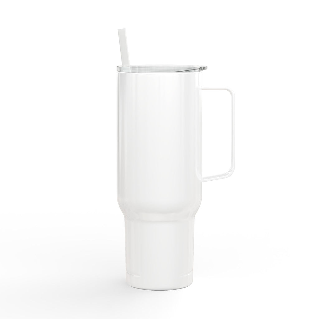 Gravierter 40oz Isolier-Tumbler mit Deckel – Floral Angel Design | Edelstahl | Heiß & Kalt