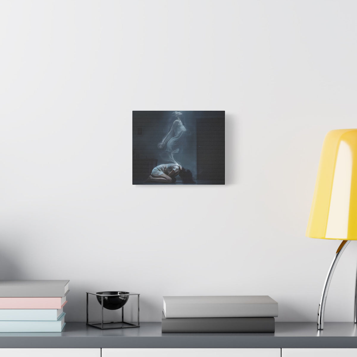 Ghostly Ascension | Satin Canvas Wall Art | Fantasy Dark Art