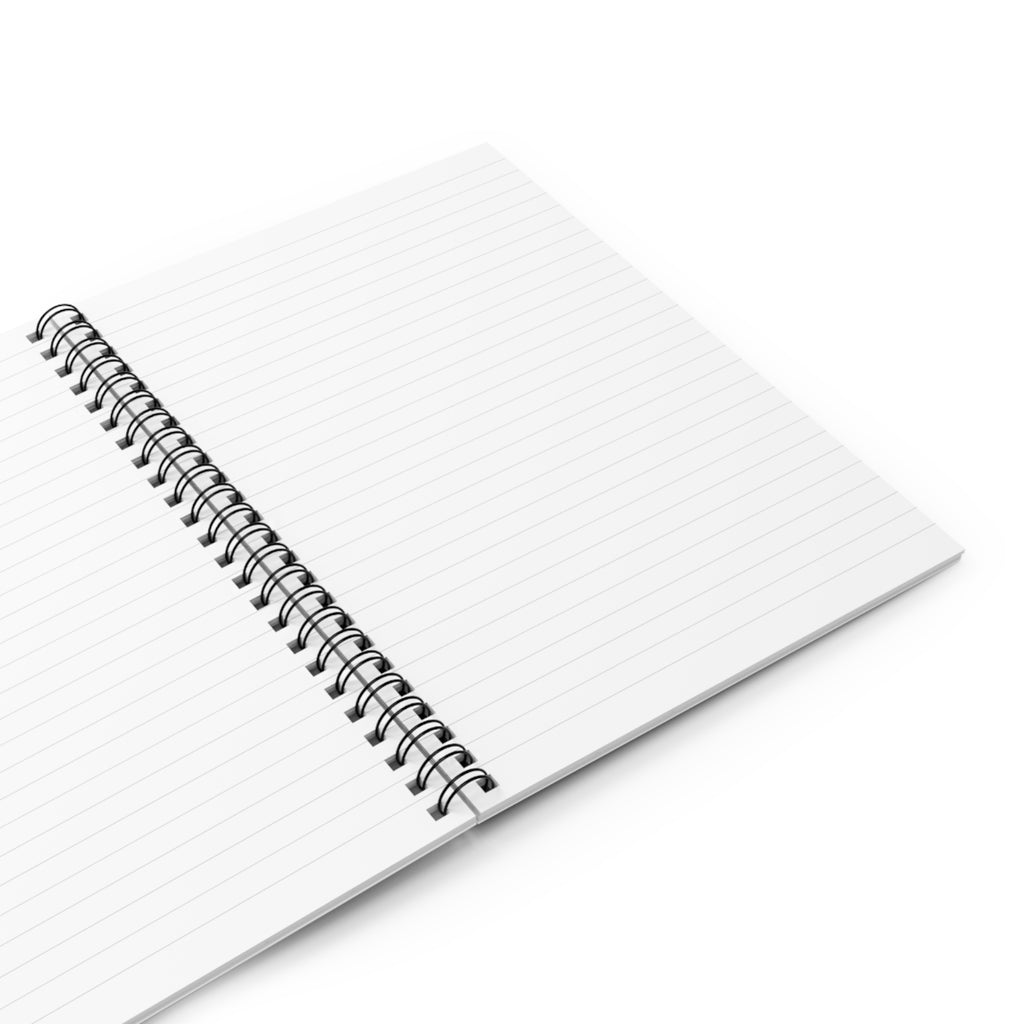 Ice Dragon Spiral Notebook — Fantasy Winter Dragon Ruled Journal