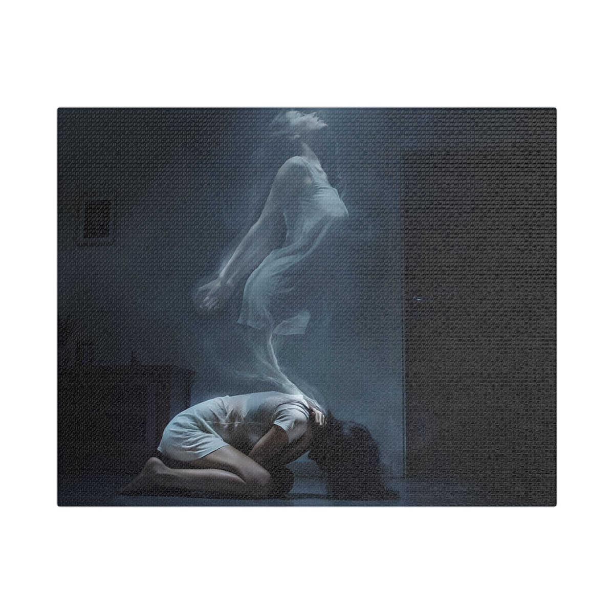 Ghostly Ascension | Satin Canvas Wall Art | Fantasy Dark Art
