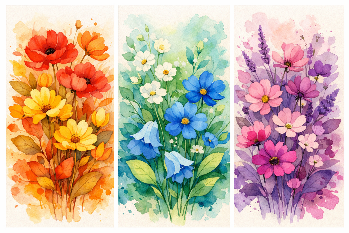 Bloom & Pride Triptych