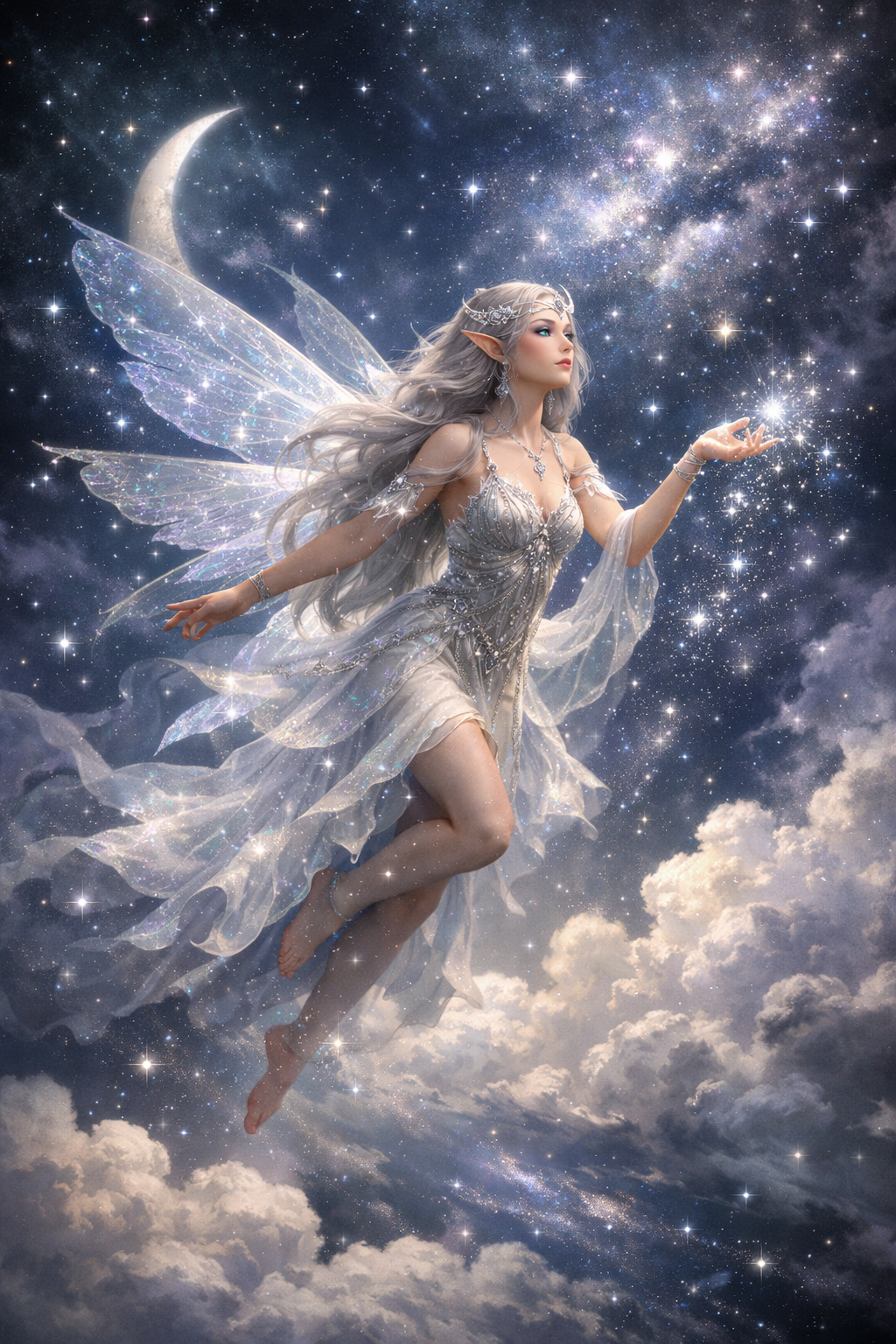 Starlight Fairy – Fantasy Art Poster