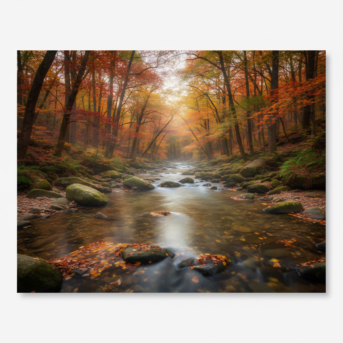 Herbstbach im Zauberwald – Digitales Kunstbild