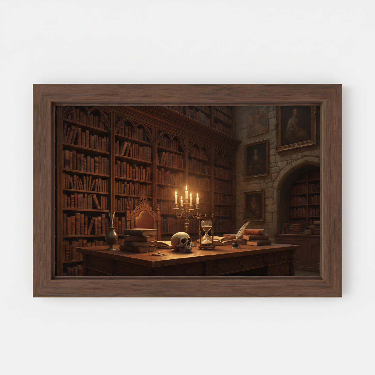 Die Bibliothek der Geheimnisse – Digitales Kunstbild