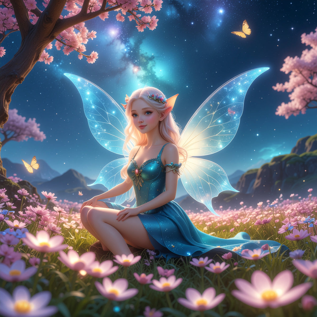 Elfe, Fee, Mystisch, KI-Bild, digitaler Download 