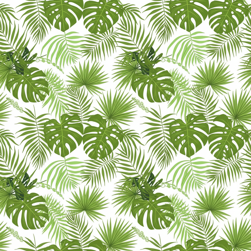 Tropical Leaves Muster – digitale Printvorlage