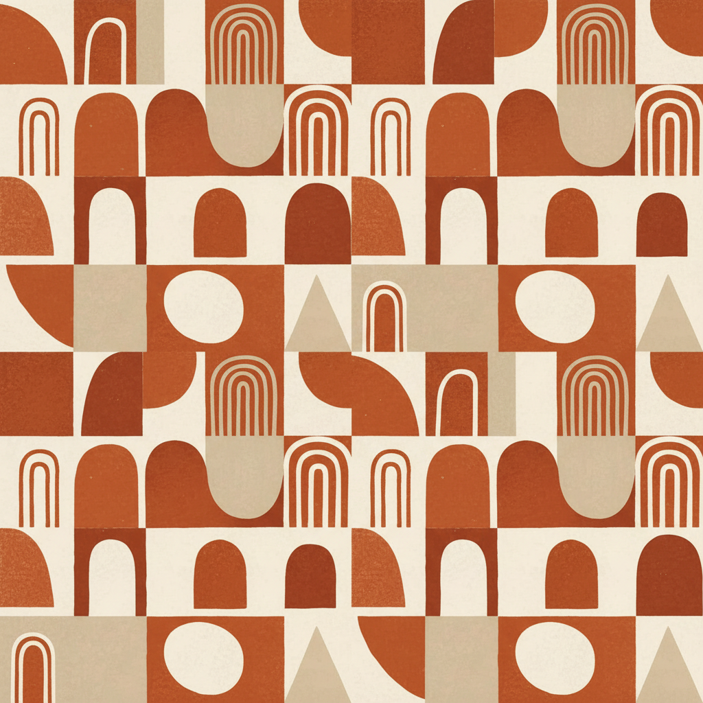 Boho Geometrisch Muster – digitale Printvorlage