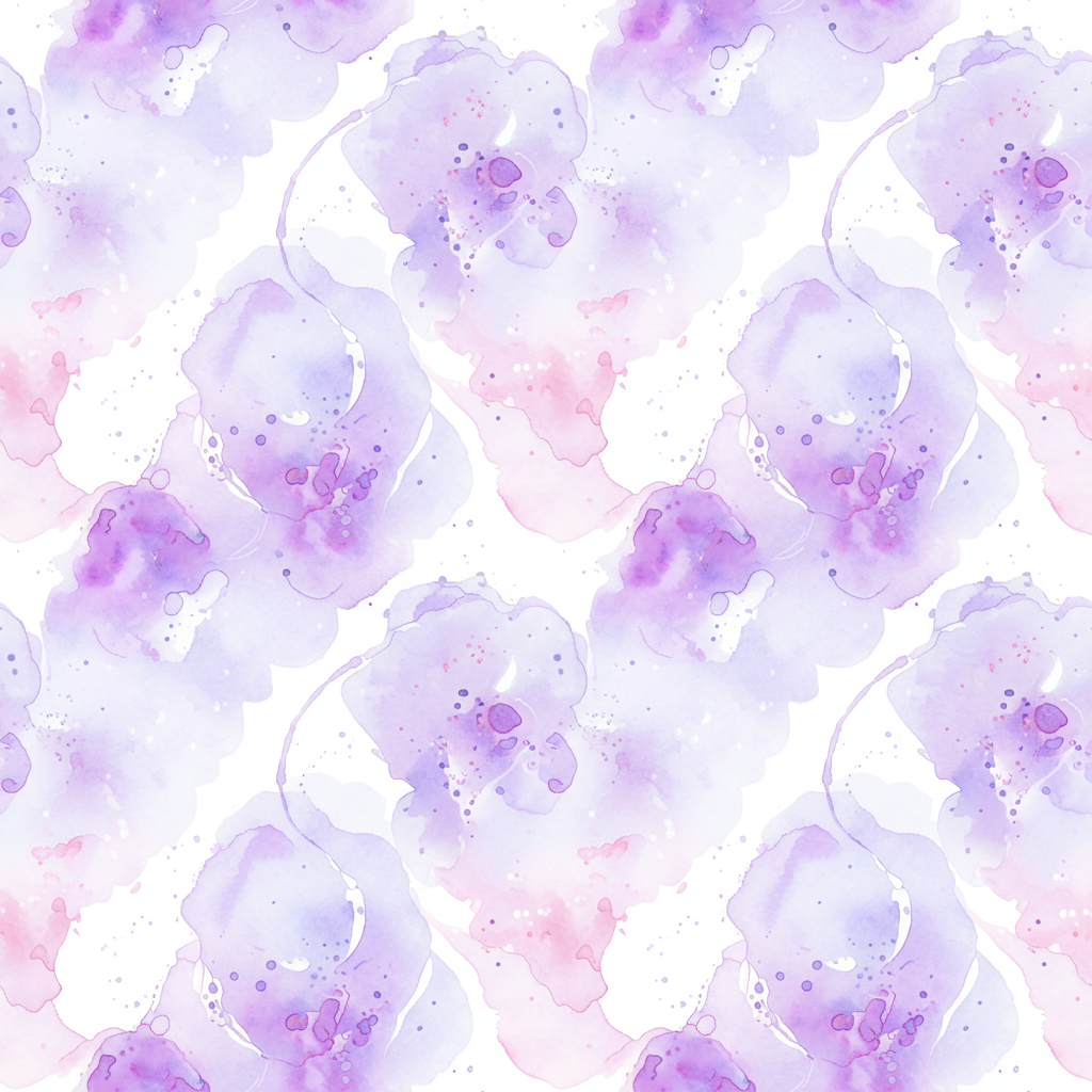 Lavendel Aquarell Muster – digitale Printvorlage