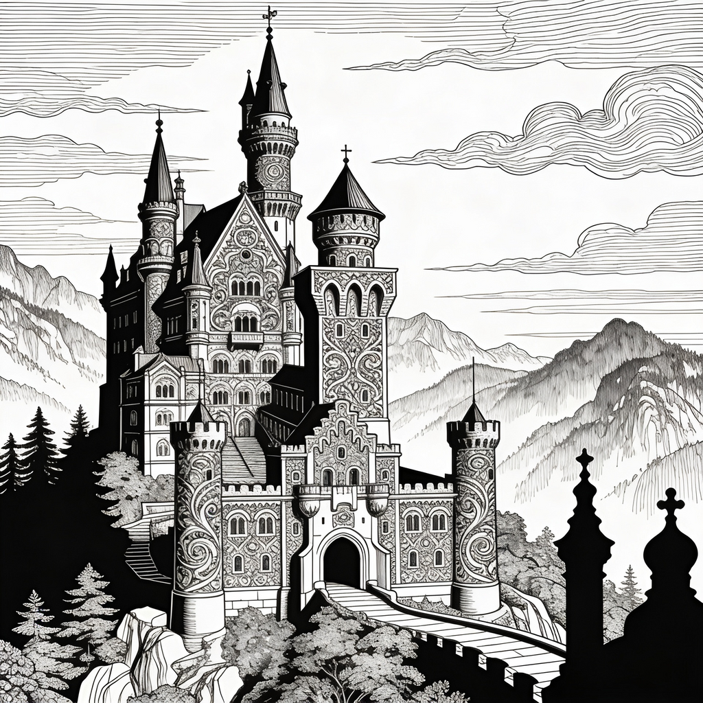 Ausmalbilder für Erwachsene – Fantasy Bundle (20 Bilder)