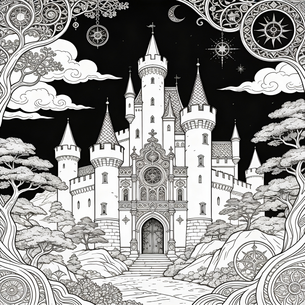 Ausmalbilder für Erwachsene – Fantasy Bundle (20 Bilder)
