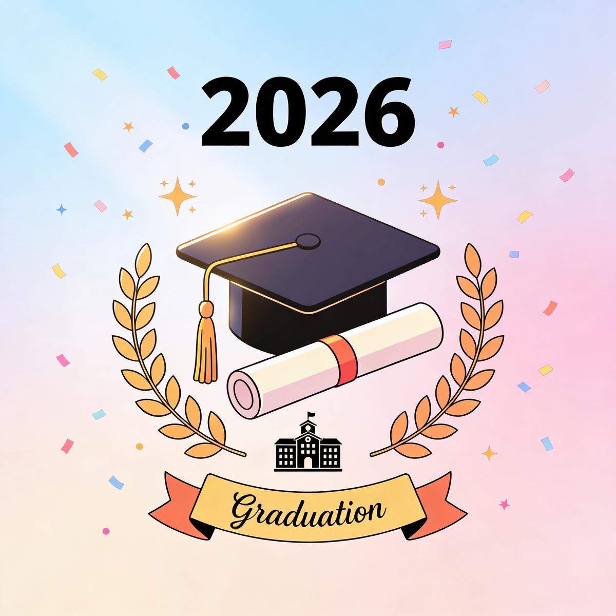 Schulentlassung 2026 – 7er Bundle Digitale Kunstdrucke
