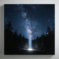 Nacht & Sterne – 3er Wandbild-Set 🌜 | KI-Kunstdruck Bundle