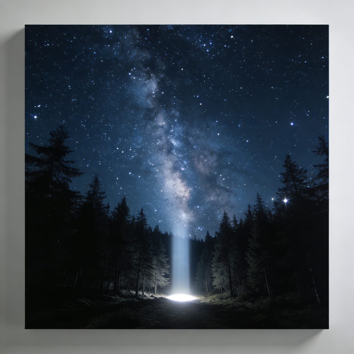 Nacht & Sterne – 3er Wandbild-Set 🌜 | KI-Kunstdruck Bundle